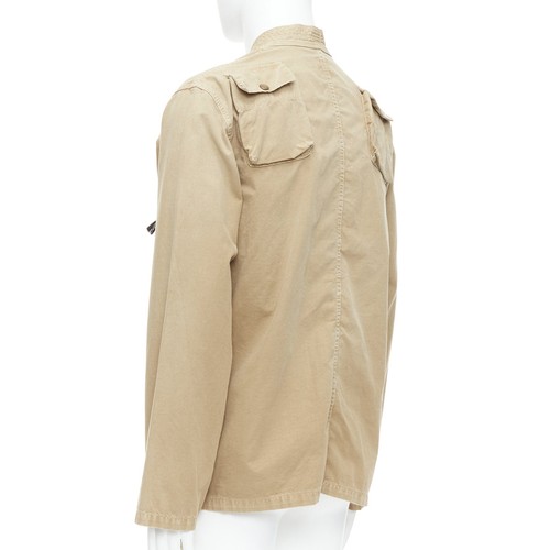 KAPITAL 2022 beige cotton multi cargo pocket kimono jacket JP4 XL - Afbeelding 6 van 9