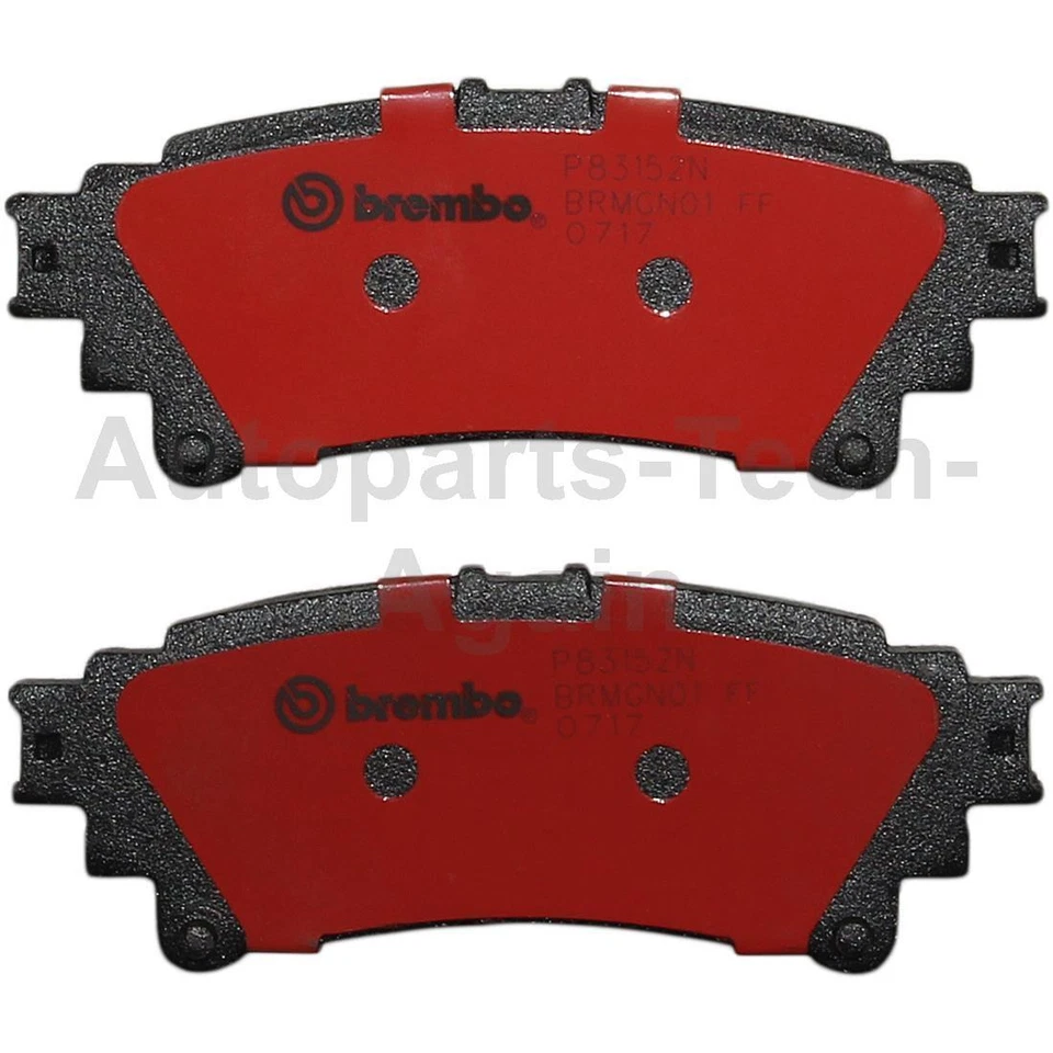 Pastillas de freno de disco delanteras traseras Brembo 2 para Toyota Highlander Sienna 2010-2017 2018 Foto 3 de 4
