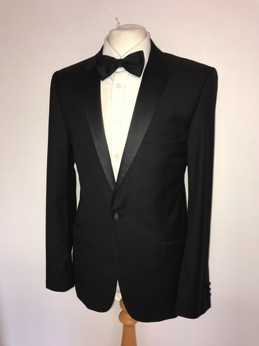 TED BAKER - Mens BLACK WOOL DINNER SUIT - 38 Short - W32 L29 - GORGEOUS TUXEDO - Picture 5 of 11