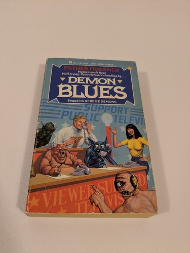 Demon Blues Esther M Friesner Vintage Scifi Satire Action Thriller Paperback