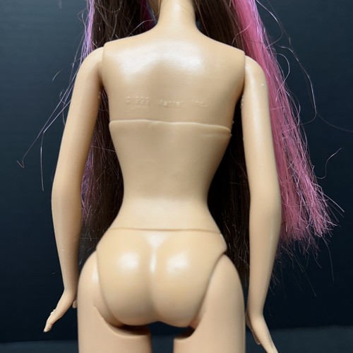 Barbie Jam N Glam Doll Teresa Brown & Pink Twist Hair Flex Waist Body 2001 Nude - Picture 10 of 14