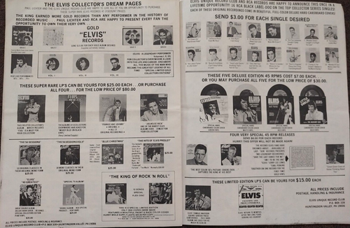 "Elvis Unique Record Club" mailout/flyer - Picture 5 of 6