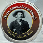 Silver 1 Oz Round 999 With Colorized Harry Alonzo Longabough The Sundance Kid
