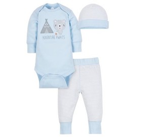 light blue baby boy outfit