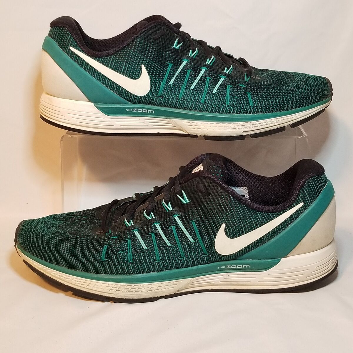 Nike Air Zoom Odyssey 2 Running Shoes Mens 11.5 Green Support Sneaker 844545 003