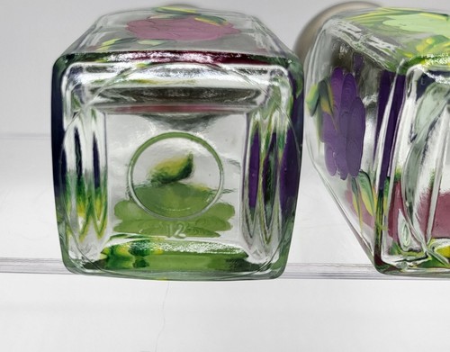 Studio Art Hand Painted Grapes 4 in Salt & Pepper Shakers Purple Red Green - Picture 15 of 20