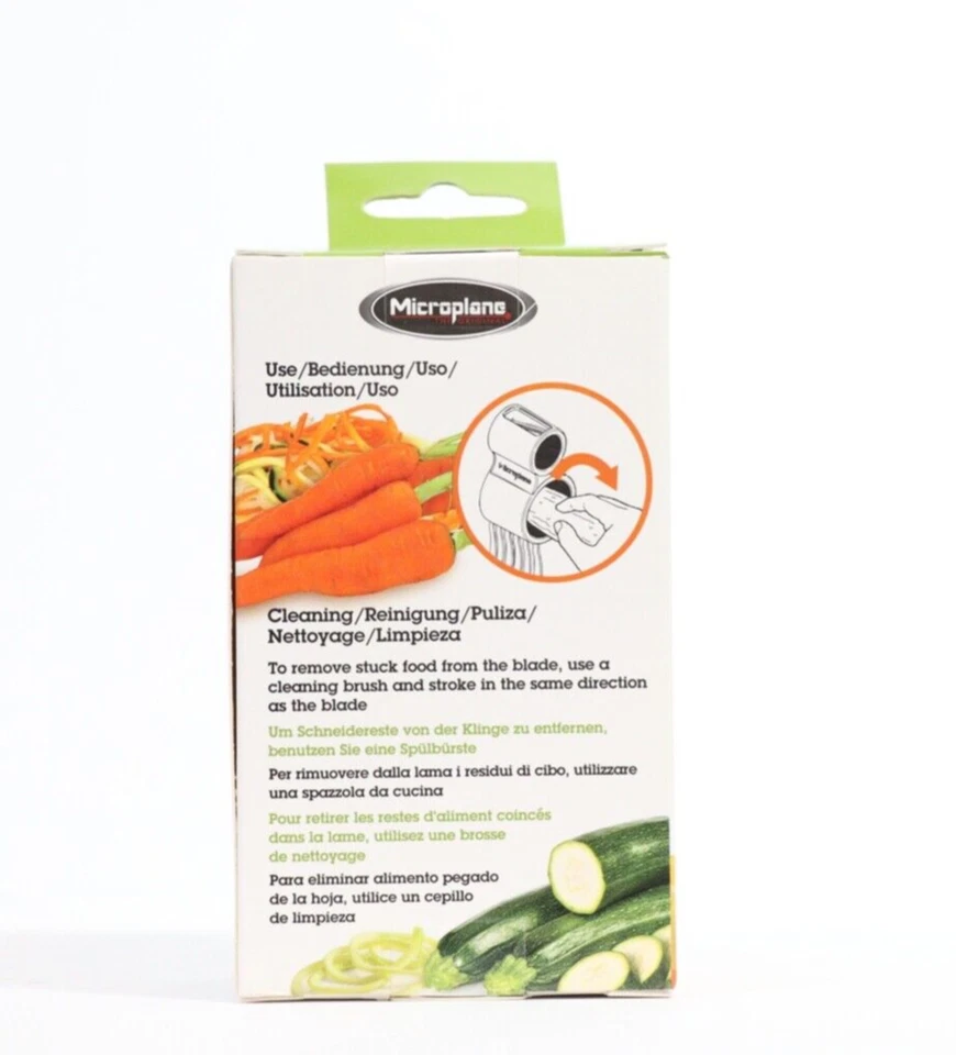 Cortador de verduras en espiral Microplane doble rebanada calabacín zanahorias nuevo en caja Foto 3 de 4