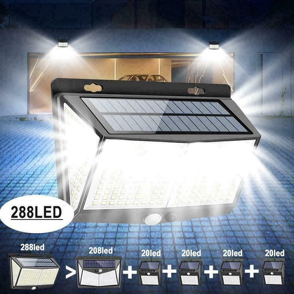 Solar Power LED Light Path Way Wall Landscape Mount Garden Fence Lamp Outdoor bo
