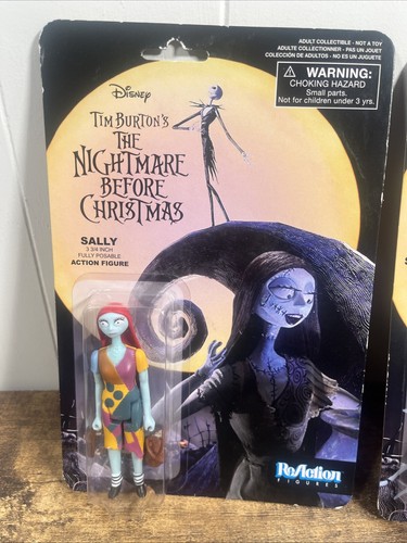 Tim Burton's The Nightmare Before Christmas Jack & Sally ReAction Funko Figures - Picture 2 of 9