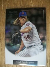 NOAH SYNDERGAARD 2019 Bowman Sterling Retrospect Refractor SR-NS Mets /99