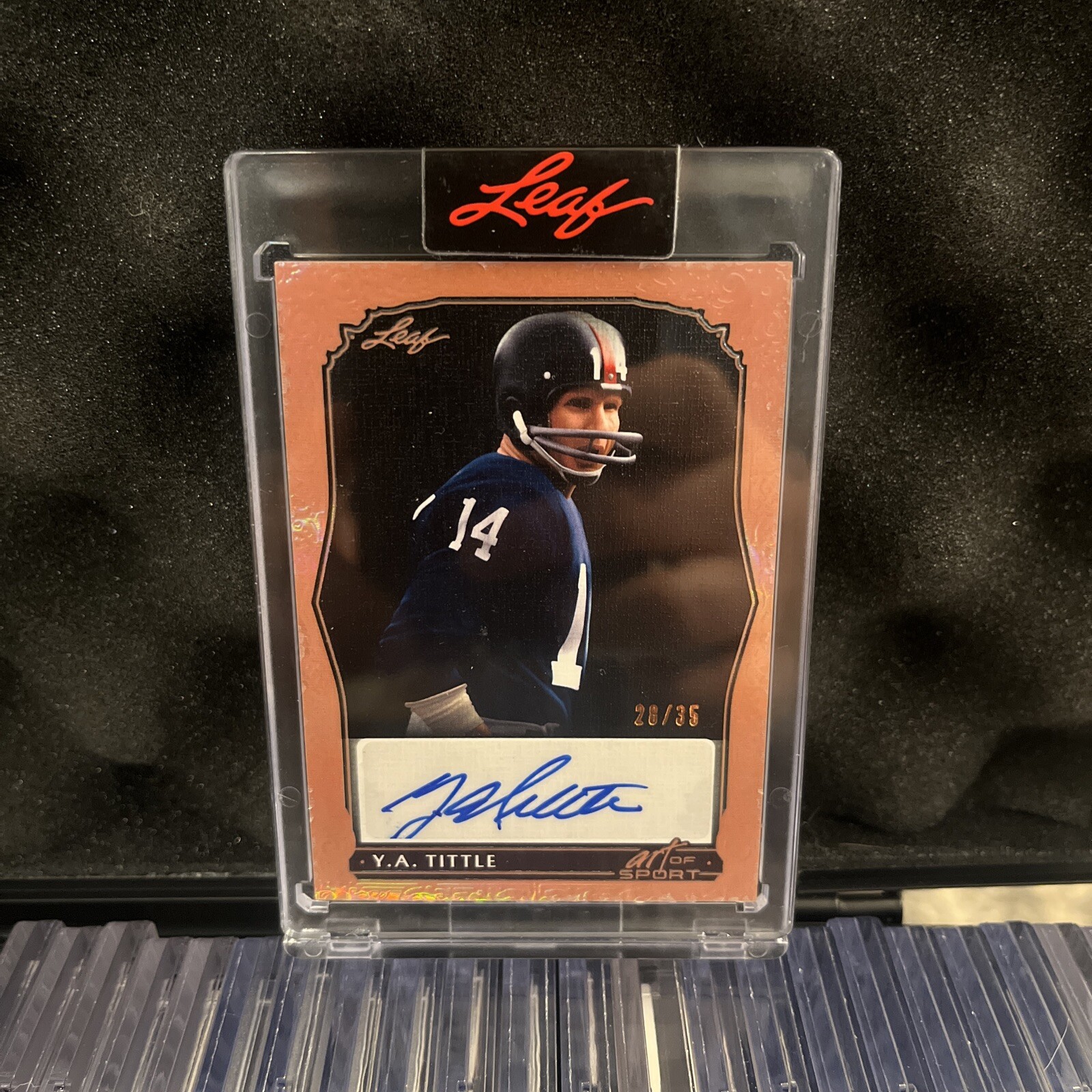 Y.A. Tittle Autographed Signed New York Giants 2023 Art Of Sport /35 Sealed Near Mint! 