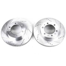 Power Stop For 03-09 Toyota 4Runner Front Evolution Drilled & Slotted Rotors