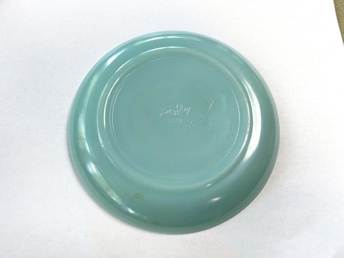 Vintage Fire King Turquoise Delphite Blue 5.6 inch saucer - Picture 2 of 3
