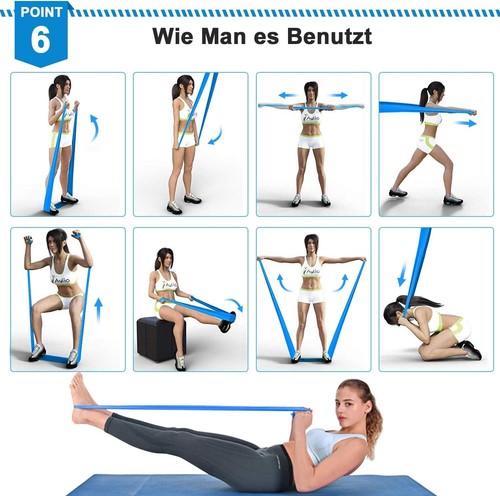 Resistance Bands Exercise Sports Loop Fitness Home Gym Yoga Latex Physio Pilates - Picture 39 of 46