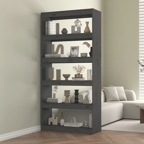 5 Shelves Book Cabinet Room Divider Wooden Storage Shelving Rack 80x30x167.4 cm - Picture 3 of 11