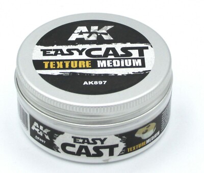AK Interactive AK897 Easy Cast (Texture Medium) Acrylic Paste Miniature Effects