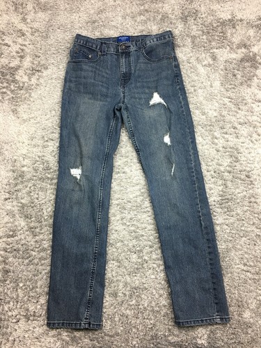 Arizona Jean Co Slim Fit Boys Jeans Size 20 Blue Denim Straight Leg - Picture 3 of 11