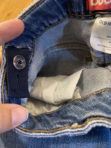 Girls Jeans Size 6 Bootcut Medium Wash Jeans with Adjustable Waist Old Navy - Picture 8 of 12
