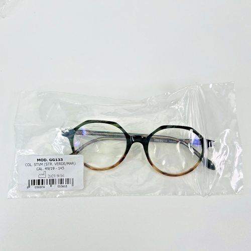 Germano Gambini Unisex Eyeglasses GG133 Green Brown 49-19-145 I Leggeri Italy - Picture 2 of 9