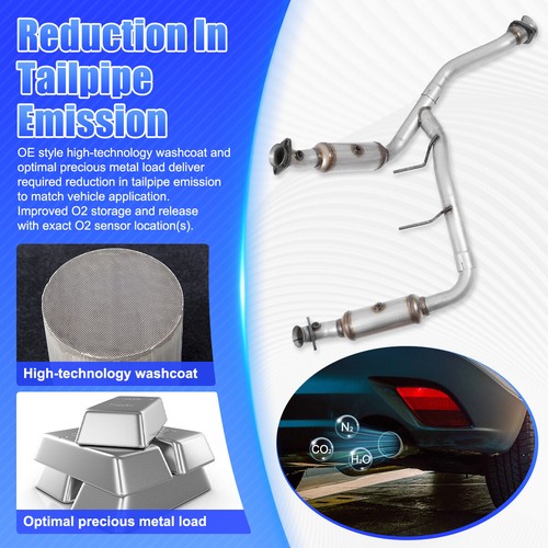 EPA Catalytic Converter Set For Ford F150 5.0L V8 2011-2014 Both Sides Y Pipe - Picture 7 of 12