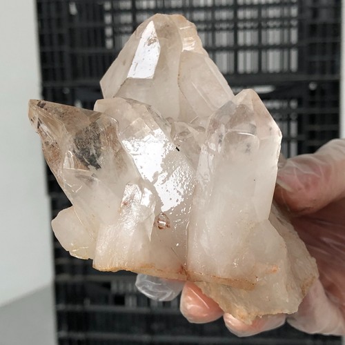 Racimo de cristal de cuarzo transparente blanco natural 762 g curación mineral F442 - Imagen 12 de 15