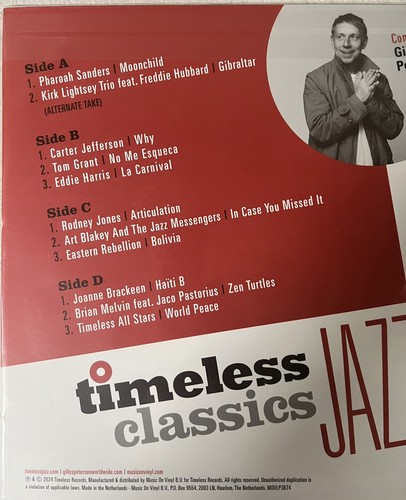 GILLES PETERSON TIMELESS JAZZ CLASSICS VOLUME 1 LP RSD 2024 NUMBERED 514/750 - Imagen 5 de 5