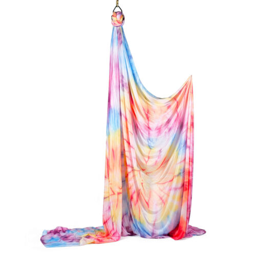 Prodigy Multicoloured Aerial Silk - Vibrant Low Stretch Aerial Silks - Afbeelding 1 van 6
