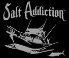 Saltwater fishing decal,Salt Addiction Brand sticker,Boat,offshore,lif e,marlin