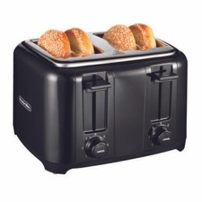 Proctor Silex 24215 Durable 4-Slice Toaster - Black
