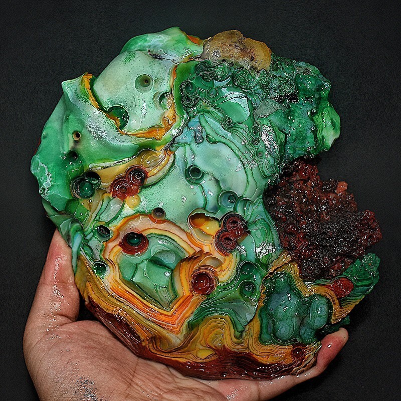 Rare Mongolia Gobi Agate Eyes Agate/stone Collection Specimen 1046G eBay