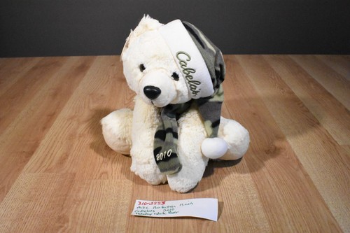 MJC Purr-fection Cabela's Beige  Holiday Bear 2010 Beanbag Plush(310-2553) - Picture 1 of 6
