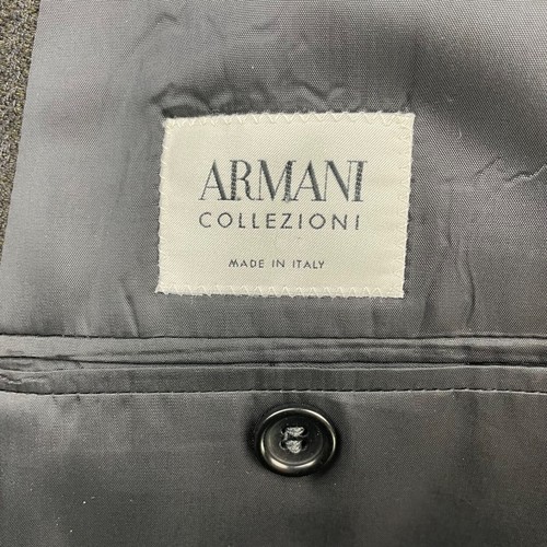 Armani Collezioni Men's Cashmere Blend Blazer Brown Herringbone • Italy • 40R - Picture 5 of 12