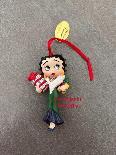 2 Betty Boop Christmas Ornaments Christmas Surprise Perfect Present Danbury Mint - Picture 5 of 7
