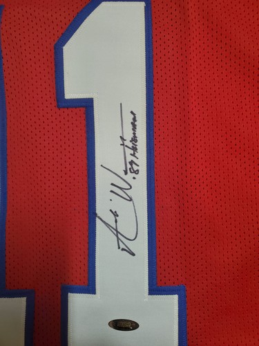 Andre Ware Houston Cougars Signed Custom Jersey Insc. 89 Heisman TRISTAR Auth - Picture 2 of 3