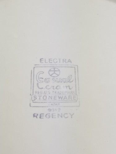12" Electra Steinzeug Runde Platte in Regency 9012 von Casual Ceram, Japan - Bild 5 von 6