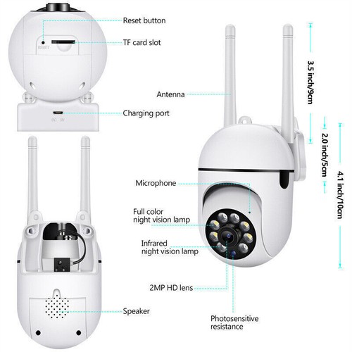 Wireless Security Camera System Outdoor Home 5G Wifi Night Vision Cam 1080P HD - Picture 16 of 29