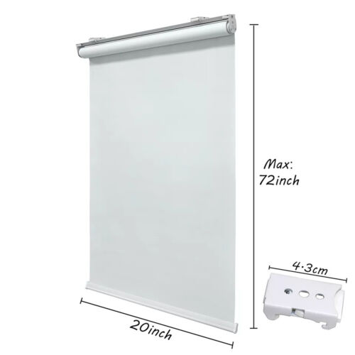 72" Length Cordless Roller Shades Window Light Filtering Through ALL Width Size - Picture 9 of 38