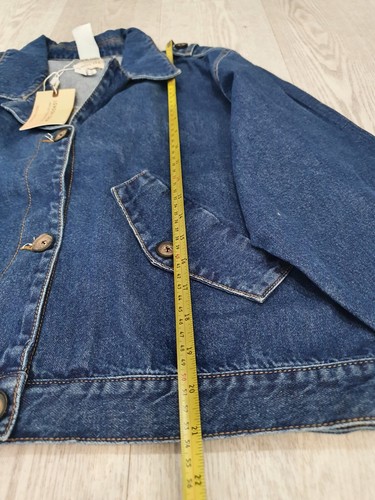 LONDON RAG Long Sleeve Unique style Denim Button Up Jacket M - Picture 6 of 6
