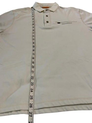 FIELD & STREAM UPF30 Protection Fishing Beige Polo Medium Zip Pocket Quick Dry - Picture 5 of 5