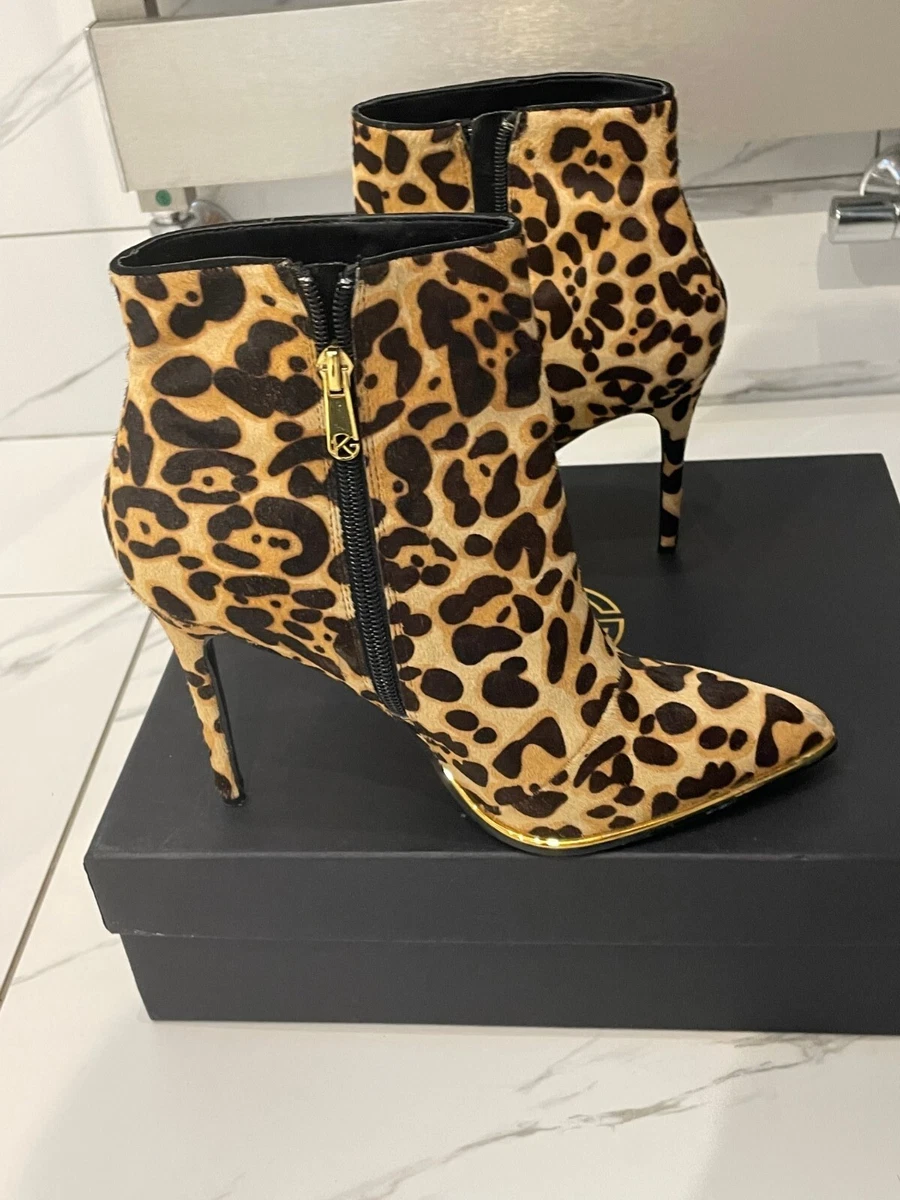 Kurt geiger leopard print best sale boots