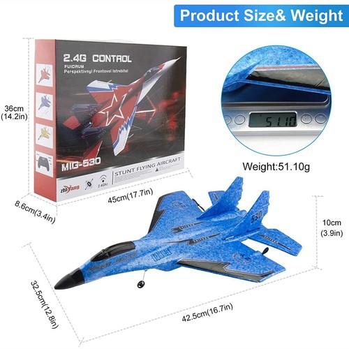 RC Airplane Remote Control Plane RTF RC Fighter Kids Toys Plane, Beginner Glider - Picture 12 of 12