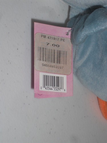 1998 Enesco Precious Moments Tender Tails Plush Blue & White Penguin NWT - Picture 4 of 6