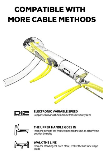 Lightweight Road Bike Handlebar 360/380/400/420mm Matt Fully Integrated Cables - Picture 18 of 27