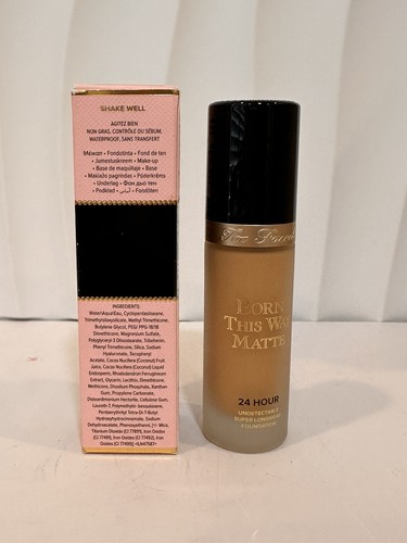 Too Faced Born This Way Matte Longwear Liquid Foundation Golden Beige 1 FLoz - Picture 2 of 3