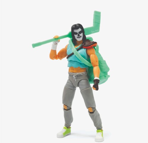 Teenage Mutant NinjaTurtles "Casey Jones" Cara de Calavera Brilla en la Oscuridad 5" Figura NUEVO - Imagen 7 de 11