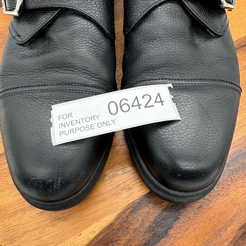 Michael Toschi Shoes Mens 11.5 Monk Strap Black Pebbled Leather Casual Business - Picture 12 of 12