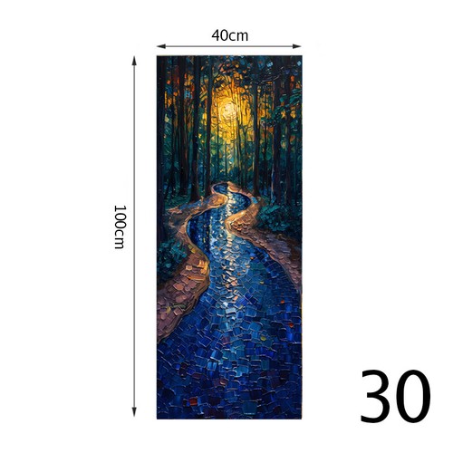 Door Sticker Wallpaper Murals Abstract Self-adhesive Waterproof Elevator Paper - Imagen 48 de 49
