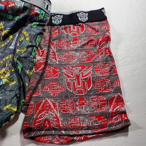 Boy’s Transformers Stretch Athletic Boxer Briefs, 4 pack, Sz Large 10/12 - Picture 4 of 5