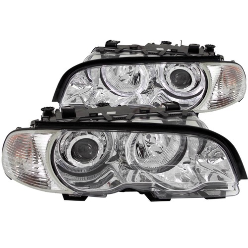 00 01 02 03 BMW E46 325Ci 330Ci 328Ci 2DR Halo Projector Headlights & Corner - Picture 2 of 4