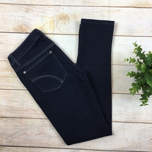 Pantalones de mezclilla ajustados Joes lavado oscuro miel curvilíneos usados en excelente estado para mujer talla 24 - Imagen 1 de 7